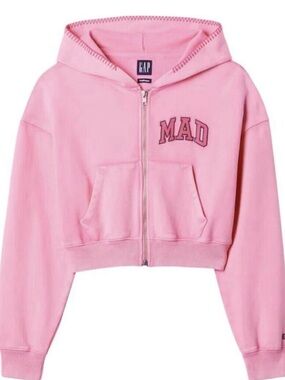 Gap x MadHappy Full Zip Cropped Hoodie